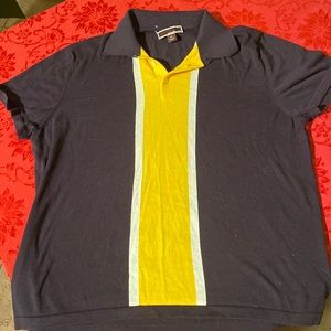 Michael Kors black and yellow men’s polo XL